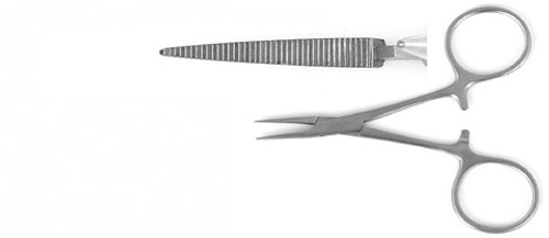 Hartman Mosquito Forceps, Curved, Length: 3.5