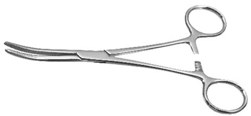 Rochester-Pean Forceps, Curved, Length: 6.25