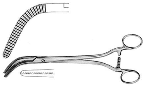 Wertheim Forceps Hemost 25 CM Cvd