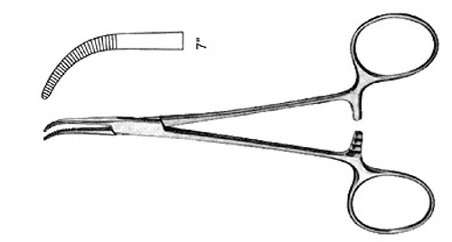 Mixter Forceps, Stongly-Curved, Length: 7.5