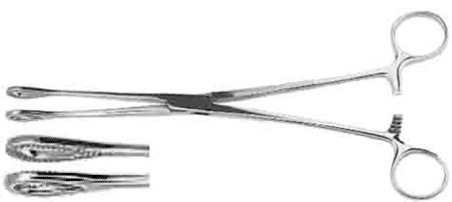 Forester Sponge Forceps, Serrated Jaws, Straight, 18"