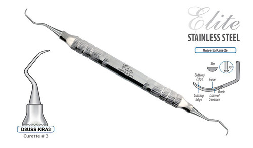 Curette Elite Silver Kramer # 3