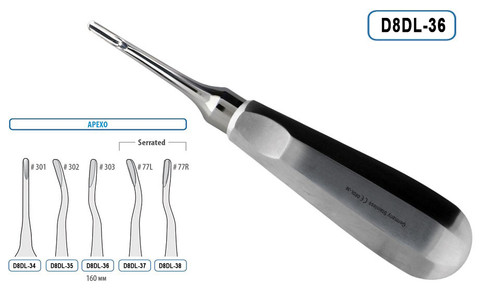 Root Elevator Apexo Curved Fig. 3 160MM