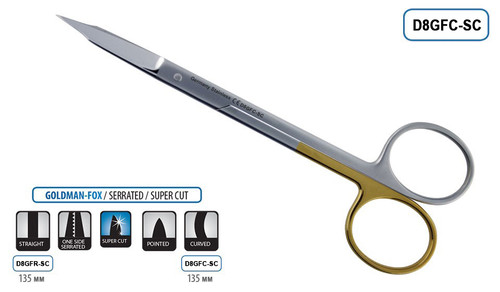 Scissors Goldman Fox Curved 115MM