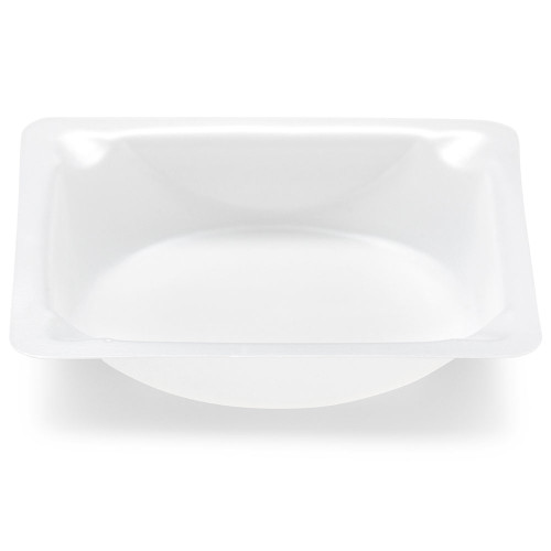 weight boat square with square bottom antistatic ps white 100ml