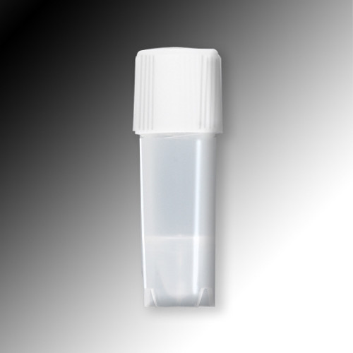 sample tube 1 2ml external threads pp conical bottom self standing