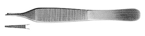General Style Dressing Forceps, Tungsten Carbide, Serrated Platform, Length: 6 S1329-510