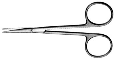 Strabismus Straight Serrated 4.5", Tungsten Carbide S1329-671