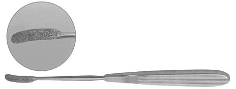 Glabella Rasp, Tungsten Carbide, Down Cutting, Coarse Grit, Width: 6, Length: 8.5 S1639-0549