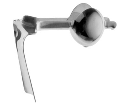 Berlind-Auvard Vaginal Speculum 4 1/4" X 1 5/8" 2.5 Lbs, With Holes S1529-2972