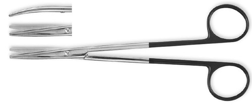 Metzenbaum Scissors, Tungsten Carbide, Straight, Length: 7 S1329-760