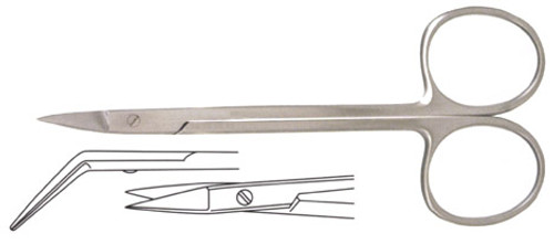 Wilmer (Converse) Scissors, Angled On Flat, Length: 4.25 S1609-1850