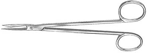 Kelly Scissors, Tungsten Carbide Blades, Curved, Length: 6.5 S1329-5516