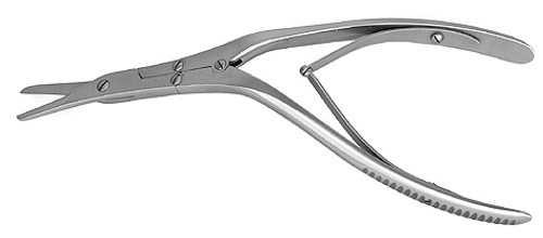 Caplan Septum Scissors, Double Action, Serrated, Angled Handles, Length: 8" S1679-5371