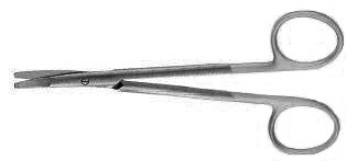 Ragnell (Kilner) Scissors, Tungsten Carbide, Serrated, Curved, Flat Tips, Length: 5.125 S1329-1363