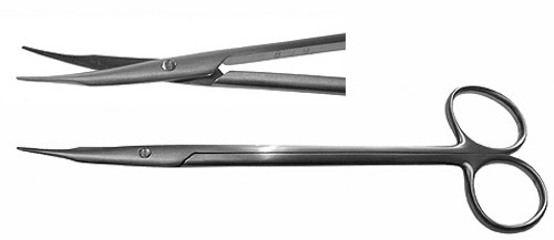 Reynolds Dissecting Scissors, Tenetomy-Type Dissecting Tips, Curved, One Serrated Blade, Length: 6.25 S1559-1012