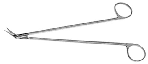 Hagemann-Dietrich Scissors, 7" (17.8 Cm), Delicate, Angled On Side 45 Degrees, 13 MM Blades S1559-1534