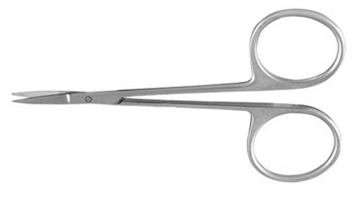 Bonn Miniature Iris Scissors, 3-1/2" (8.9 Cm), Straight, With 15 MM Blades Blunt S1609-7394