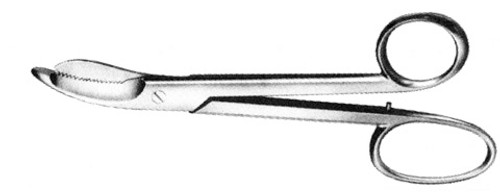 Bruns Bandage Scissors, Serrated, Length: 9.25 S1409-4123