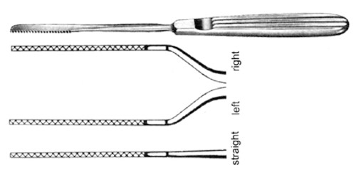 Joseph Nasal Saw, Angled Right, Working Length 3 1/4" (8.3Cm), Width: 35, Length: 5 S1679-6022