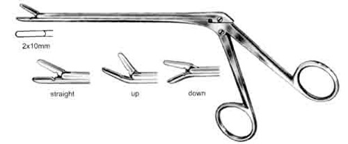 Cushing Ivd Rongeur 7" 2.0 MM X 10.0 MM Jaws,W/ Teeth, Angled Down S1579-2182