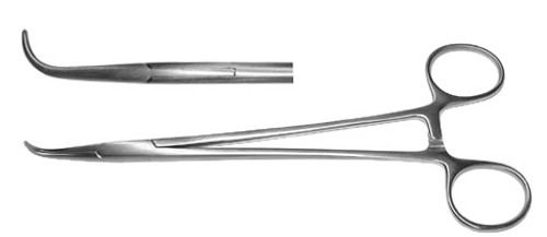 Right Angle Forceps Fully Curved Jaws 5 1/2", Delicate Pattern , S1549-7275