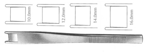 Cinelli Osteotome, Double-Guarded, Straight, Width: 14, Length: 6.5 S1639-3714