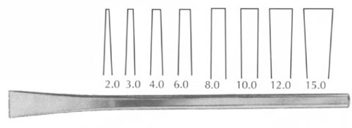 Sheehan Osteotome 6 1/4" Straight 18.0Mm S1279-6218