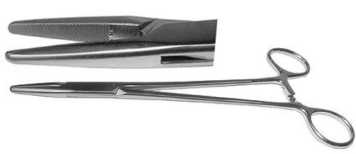 Crile-Wood Needle Holder, Tungsten Carbide, Left-Handed, Serrated Jaws, Length: 6 S1329-430L