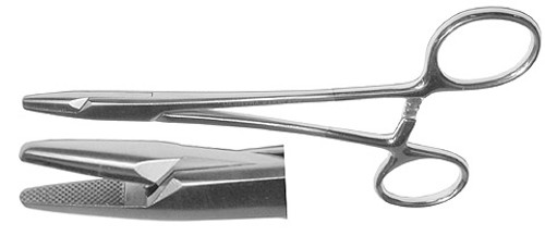Baumgartner Needle Holder, Tungsten Carbide, Serrated Jaws, Length: 5.5 S1329-110
