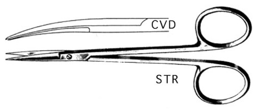 Iris Scissors Standard Pattern Straight 4" S1609-1847