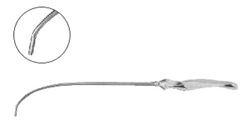 Endoplastic Nerve Hook, Ergonomic Handle, Provides Effective Nerve Retraction, Curved Left, Length: 9.5 S1699-2624