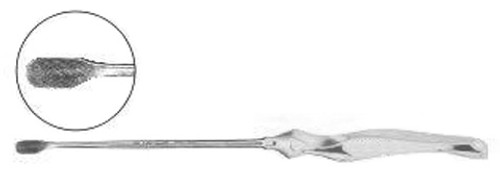 Endoplastic Facial Dissector With Ergonomic Handle, Temporal Dissector, Concave Shovel Tip, Straight Shaft, Length: 9.5 S1699-0326