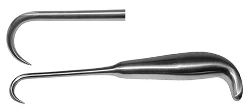 Bone Hook, Grip Handle, Sharp 22.0 MM 9" S1779-1029