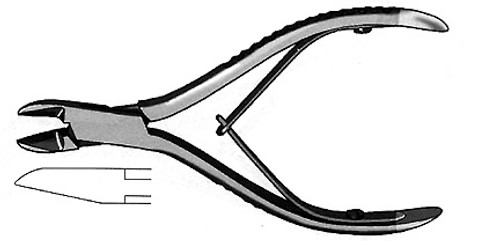 Delicate Wire Cutter Tungsten Carbide, Max Capacity .028, 4 3/4" S1329-126