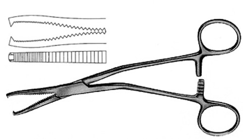 Dingman Small Bone And Cartilage Clamp, 7-1/2" (19.1 Cm), 2 X 2 Teeth, 4 MM Wide S1359-1518