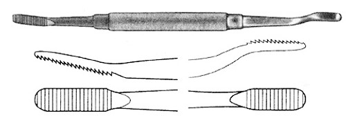 Bone File, Double End No. 33 Pattern, 7" (17.8 Cm), Plain Serrations S1779-2011