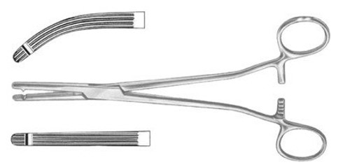 Ballentine Hysterectomy Forceps Curved : 25Cm/10In S1529-5513