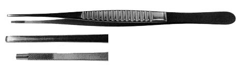 Dbky Needle Pull Forceps Tungsten Carbide, 7 1/4", 1.5 MM Tips, 3.0 MM Tungsten Carbide Inserts S1329-559