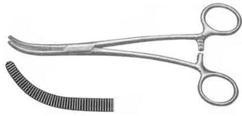Shallcross Cystic Duct Forceps S-Shaped 7 1/8" S1519-3510