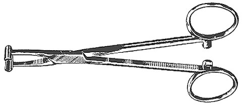 Pratt-Smith Hemorrhoidal & Rectal Tissue Grasping Forceps 6 1/4", T-Shape S1509-9216