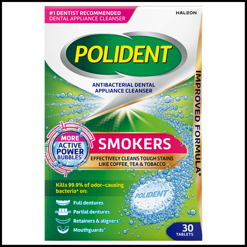 haleon polident® antibacterial dental appliance cleanser (c001b-089641)