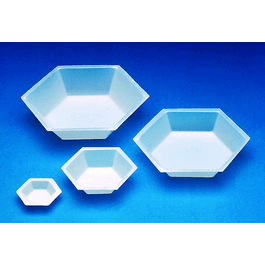 anti-static hexagonal polystyrene large weighing dish, 5 x 3-1/2 in. (127 x 89 mm) (c062b-001712)