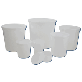 dynalon 2200 ml (84 oz) natural pp/hdpe coploymer (ppco) disposable specimen containers with lldpe lid