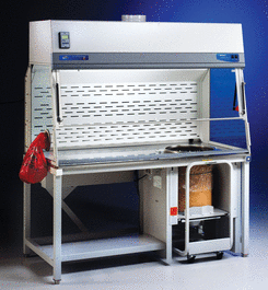 6 ft. xpert bulk powder filtered station with access opening center, 115v, 60hz