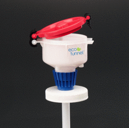 4 in. eco funnel with 100 mm nalgene cap adapter