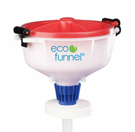 8 in. eco funnel with 100 mm nalgene cap adapter