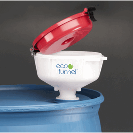 8 in. eco funnel with 2 in. npt fine thread cap adapter