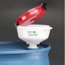 8 in. eco funnel with 2 in. buttress/ coarse thread cap adapter
