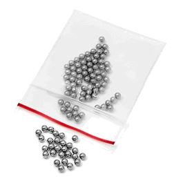 stainless steel beads, 2.4 mm